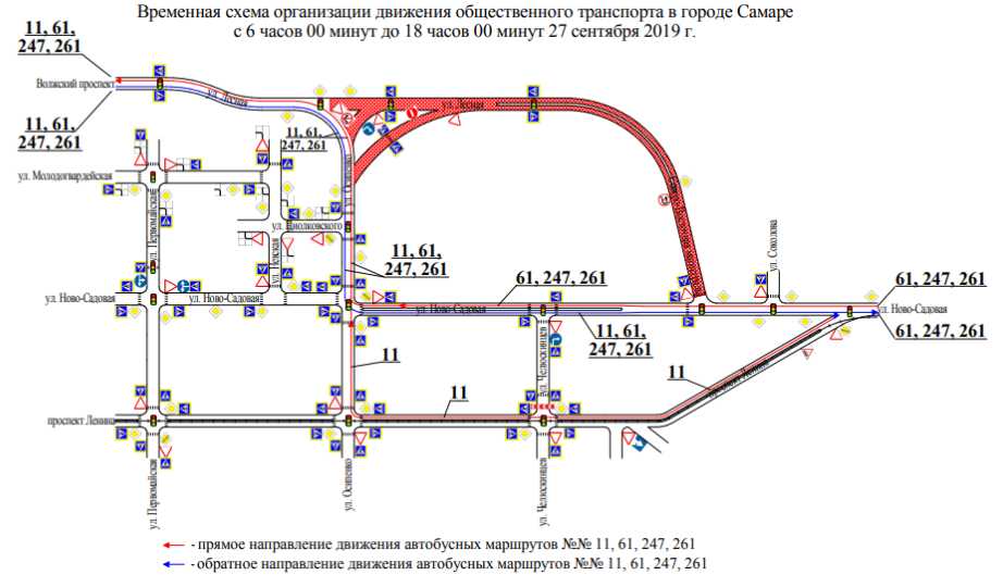 временное ограничение движения транспорта