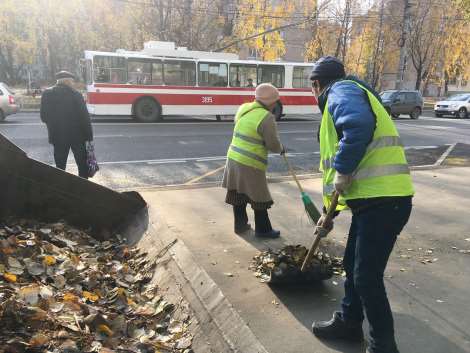 очистка на улице Стара-Загора